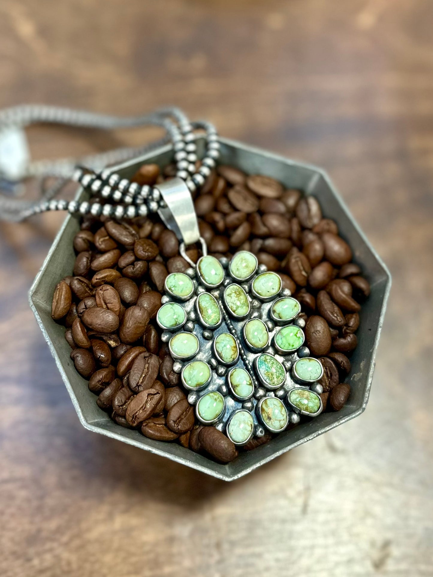 Sonoran Green Cluster Pendant