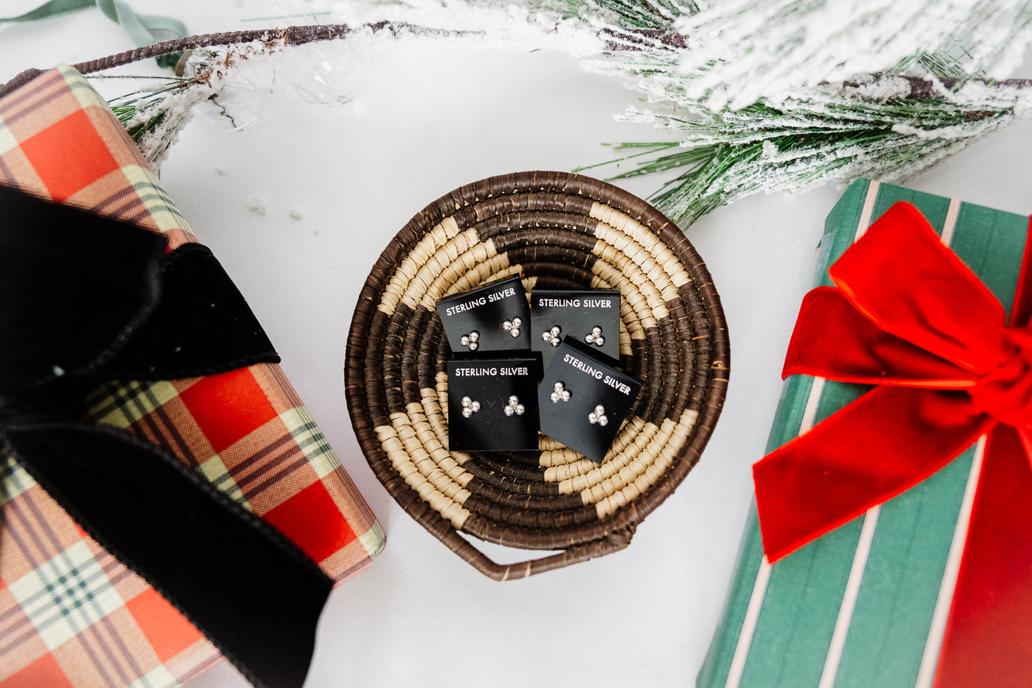 Sterling Mini Dot Studs