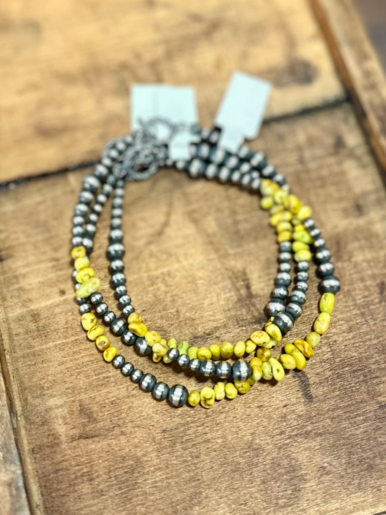 Palomino Nugget Navajo Pearl Bracelet
