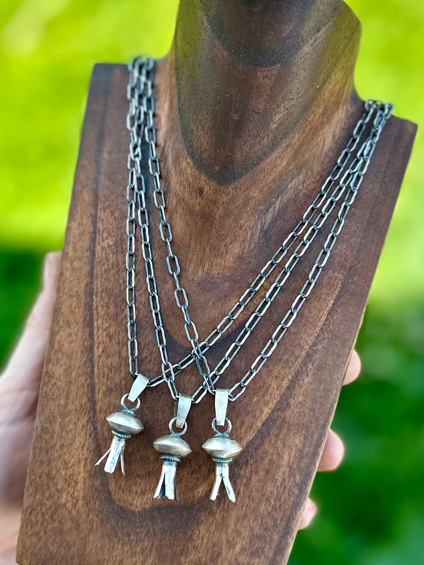 18" Paperclip Chain + Mini Blossom