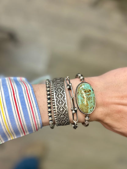 Kingman & 6mm Pearl Bracelet