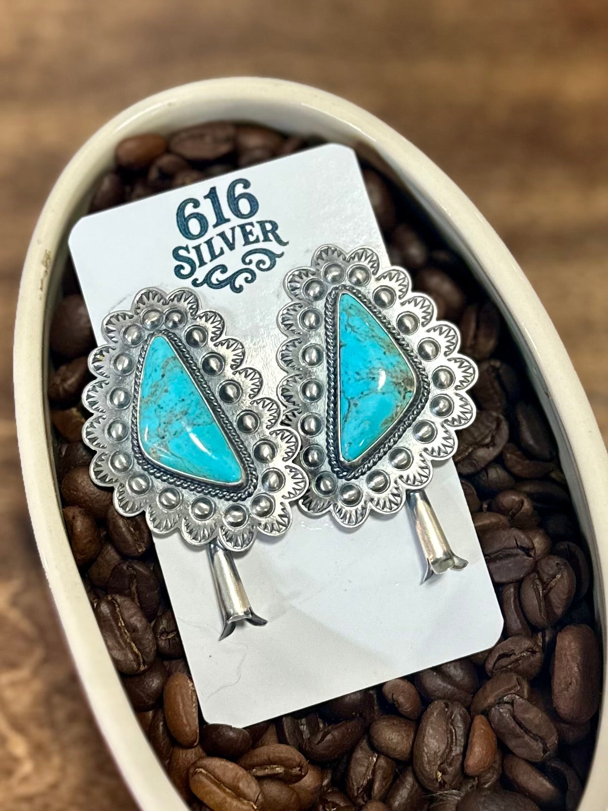 Silverwork Blossom Earrings