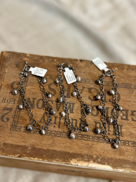 Sterling 7/8mm Dangle Bracelets