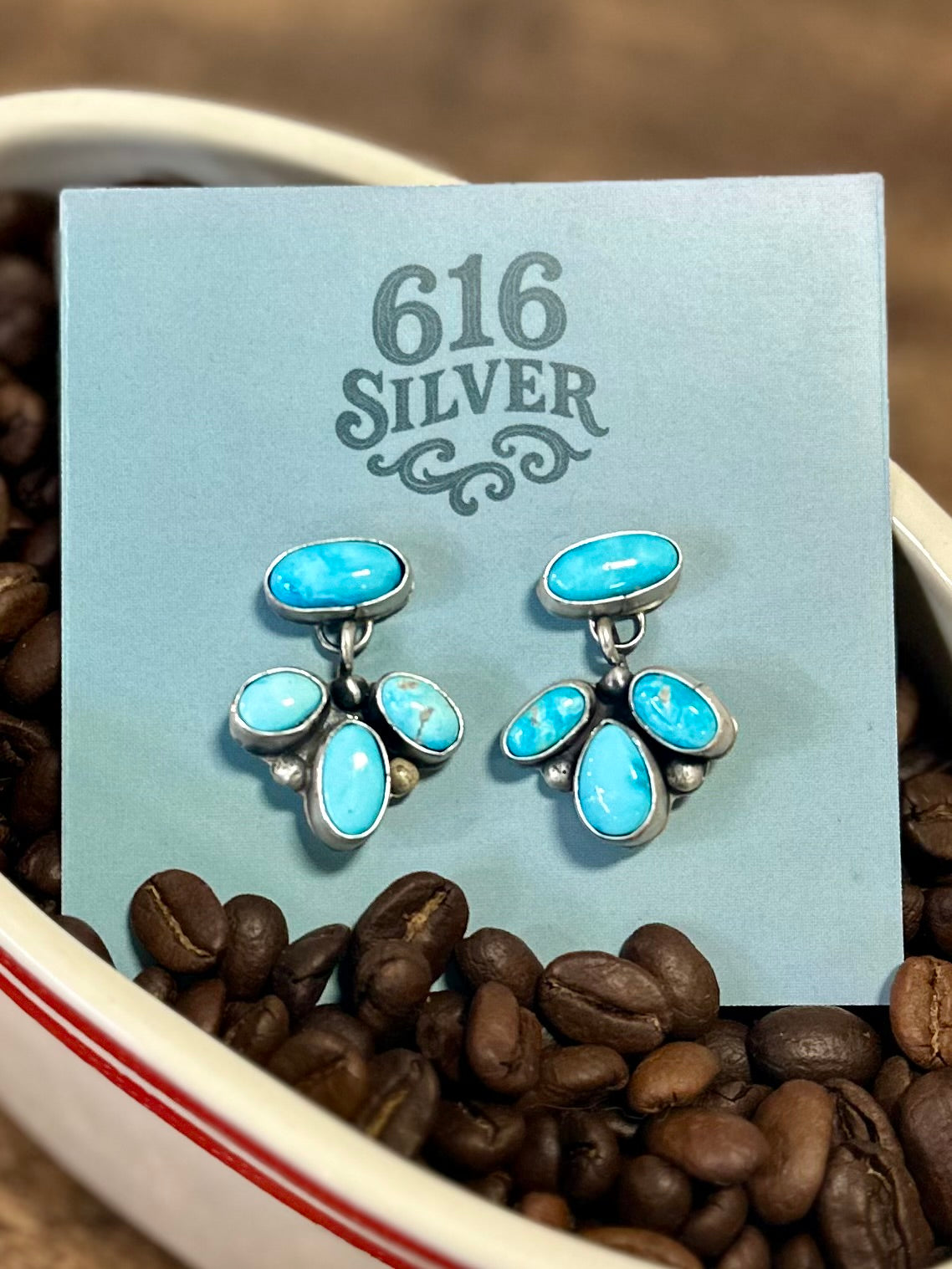 Sonoran Studs with Cluster Dangle