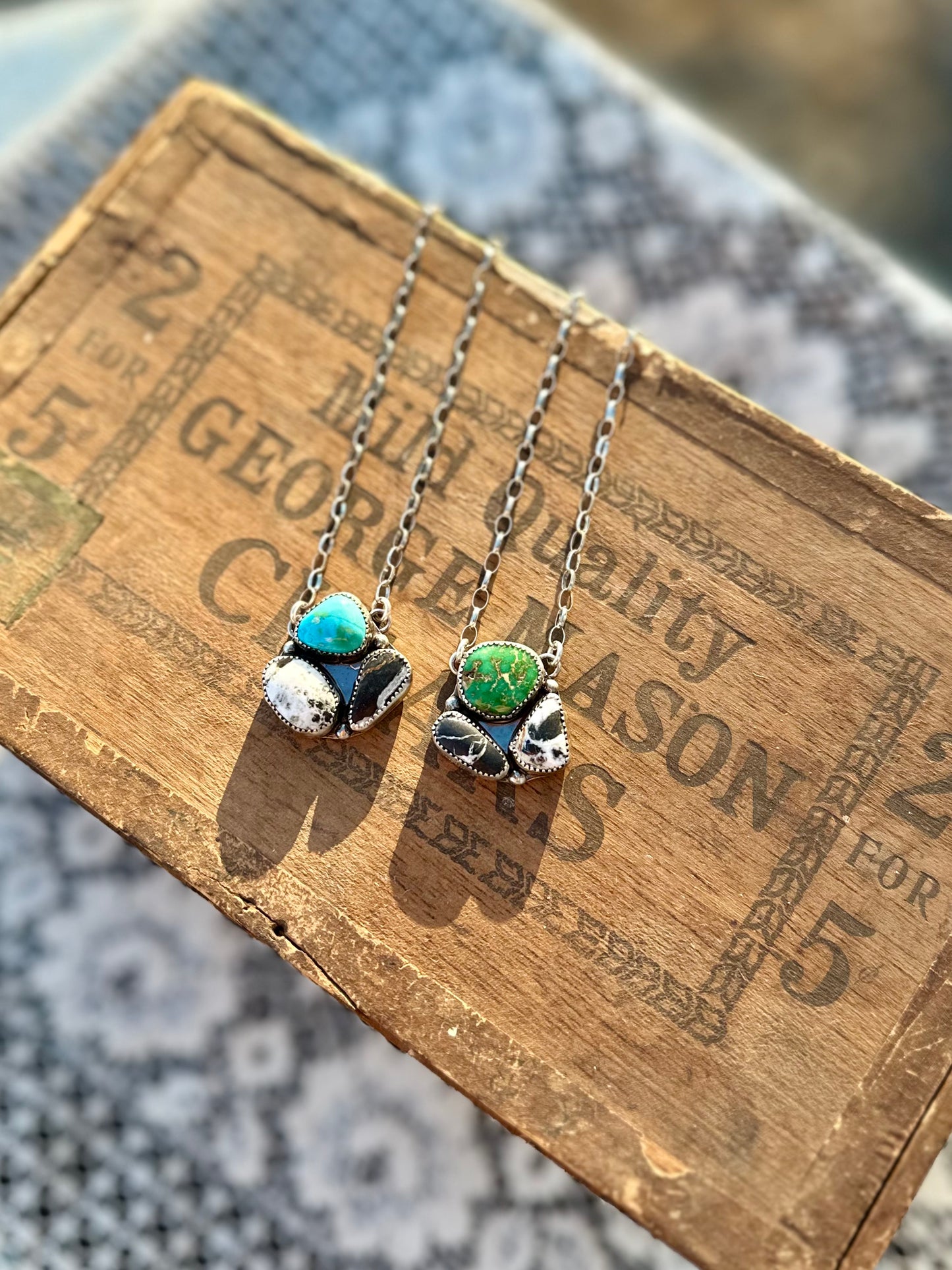 White Buffalo + Sonoran Cluster Necklace