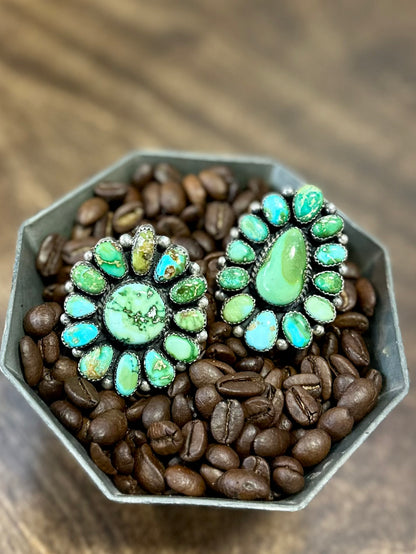 Sonoran Gold Round Cluster Ring - Adjustable