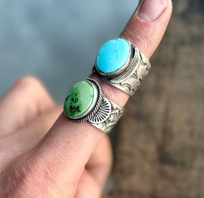 Stamped Cigar Band Ring