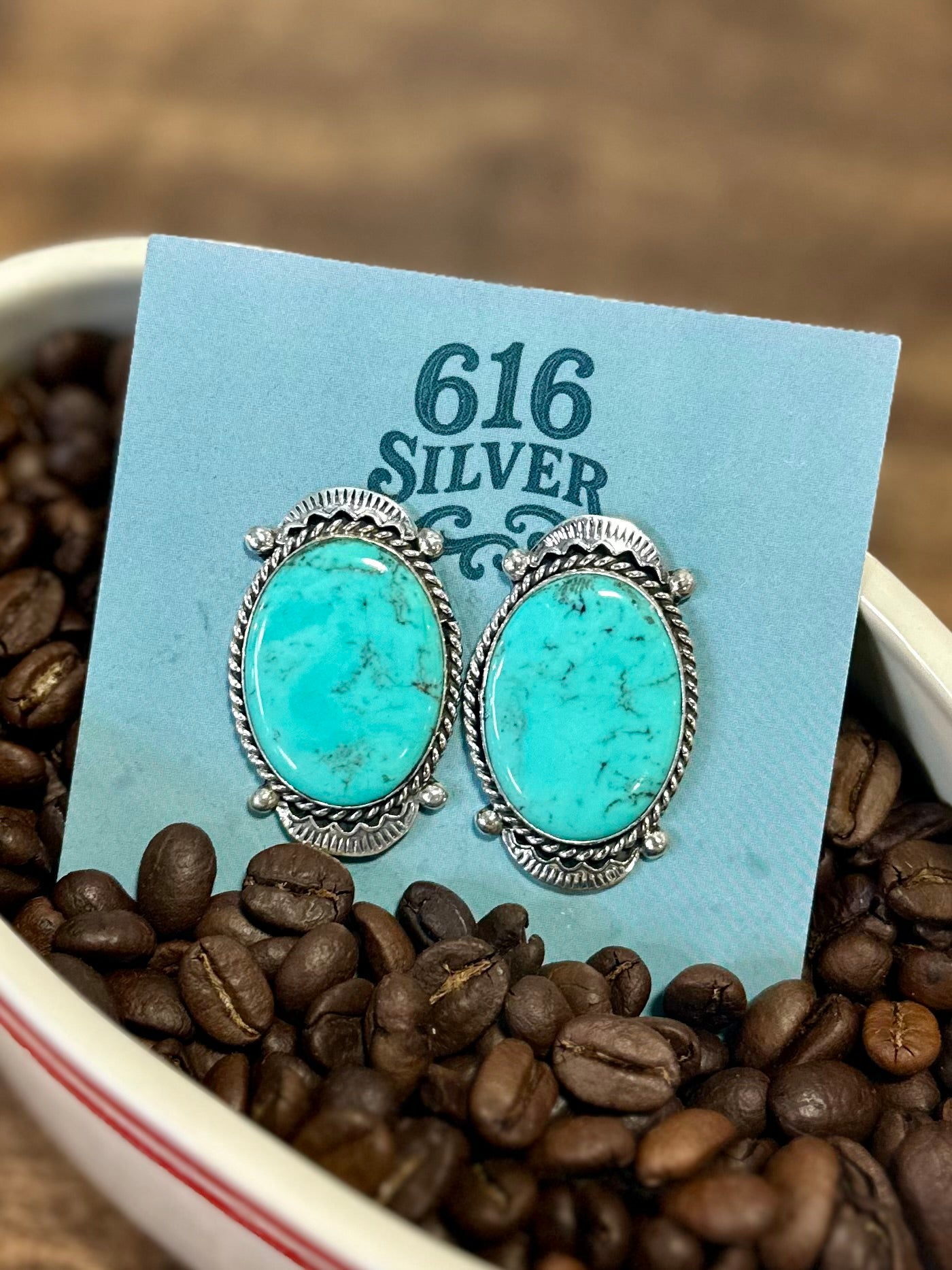 Sonoran Silverwork Slab Studs