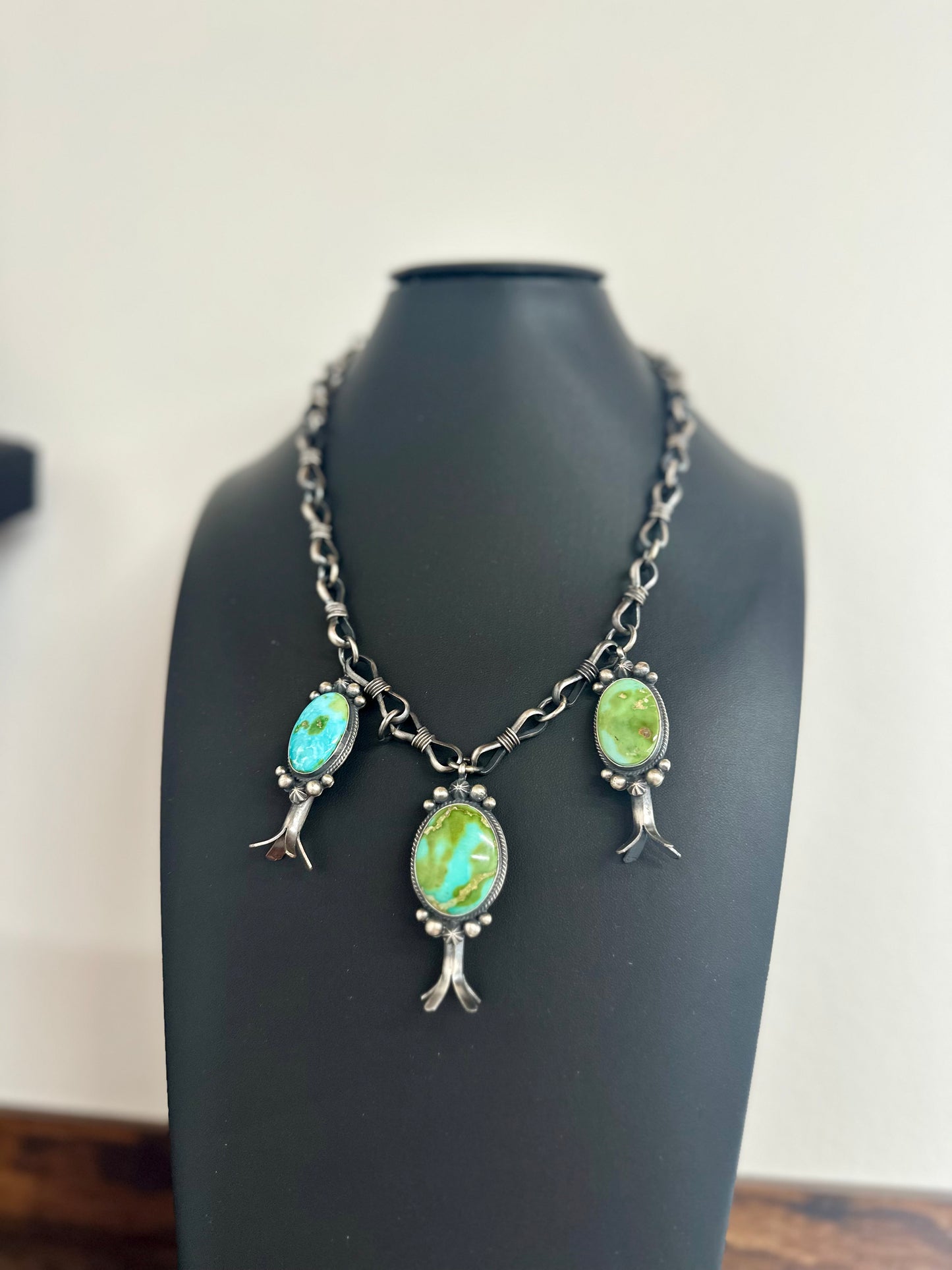 Sonoran 3 Stone Blossom Necklace