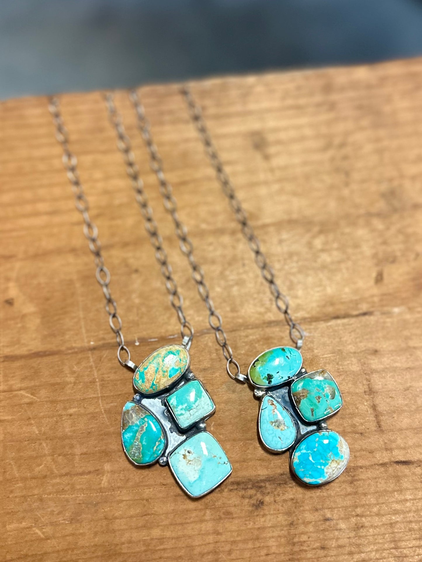 Mixed Mines Cluster Necklace