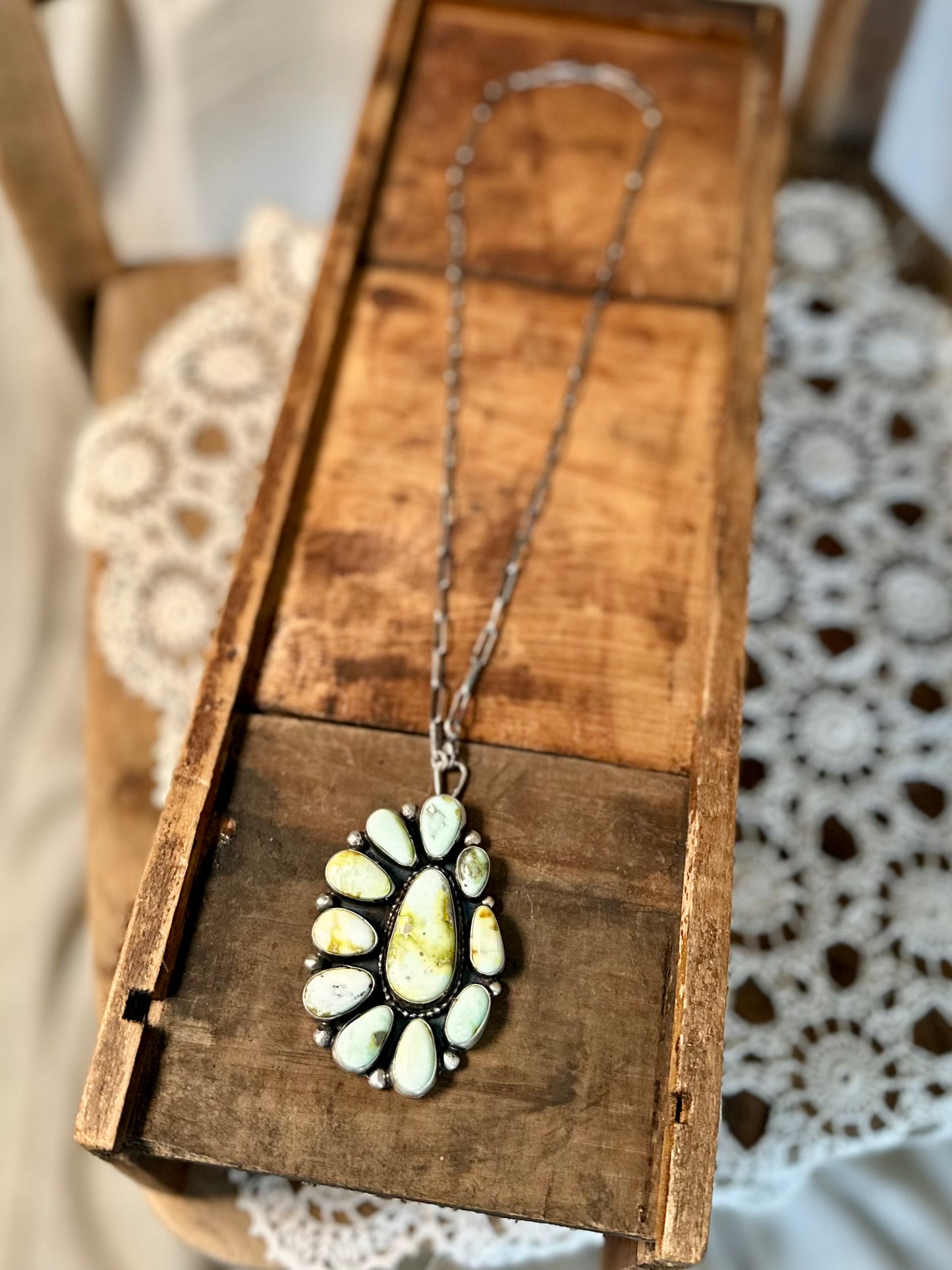 Palomino Cluster Necklace