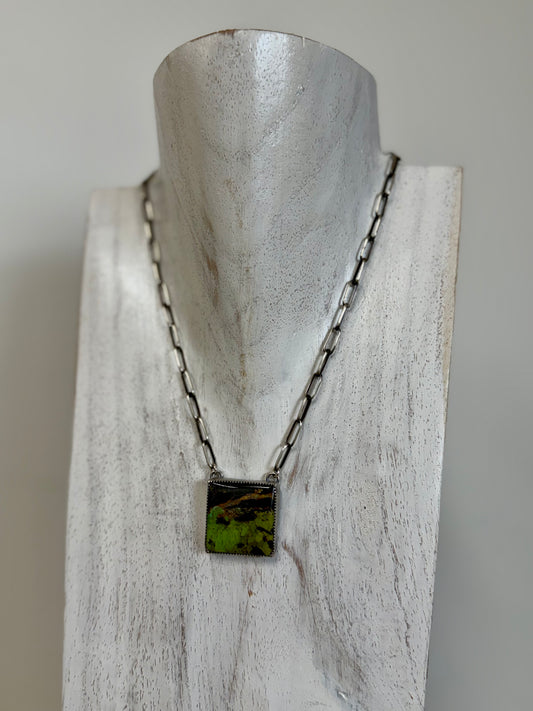Blackjack Square on Handmade Chain