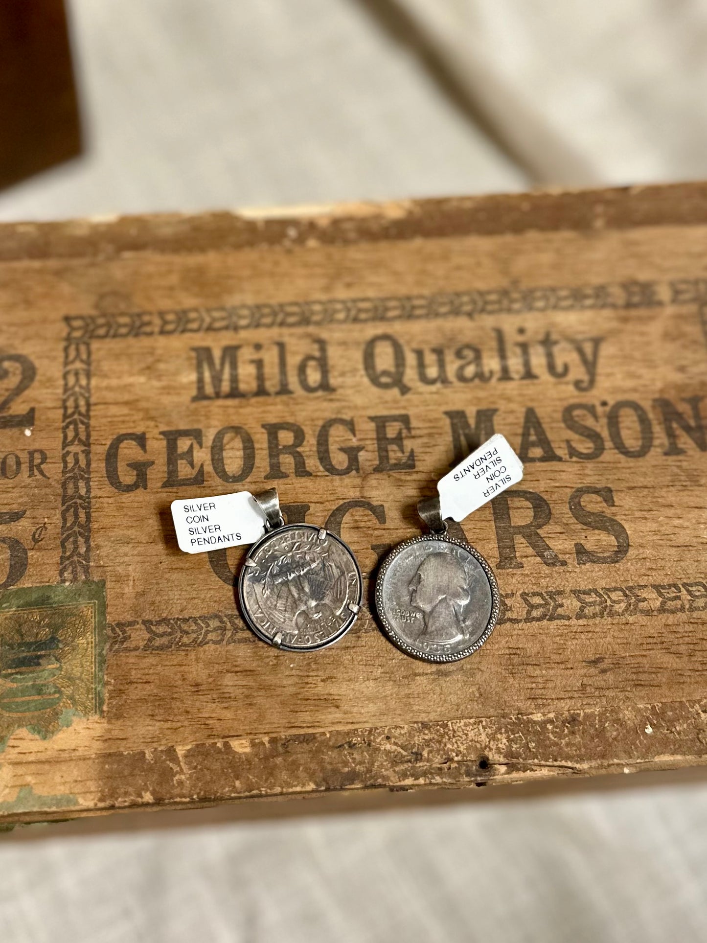 SIlver Coin Pendant