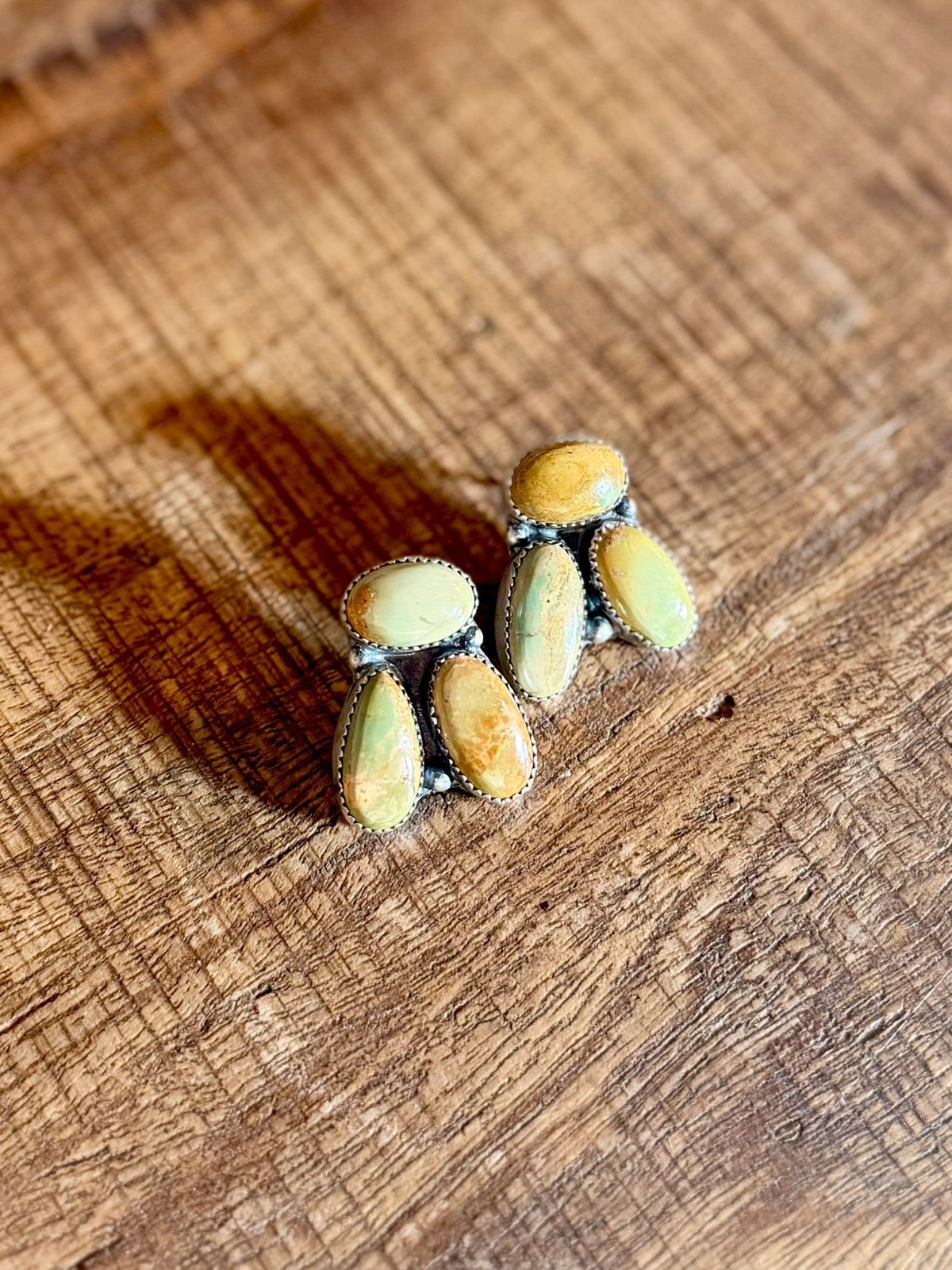 The Peyote Evans Turquoise Cluster Earring