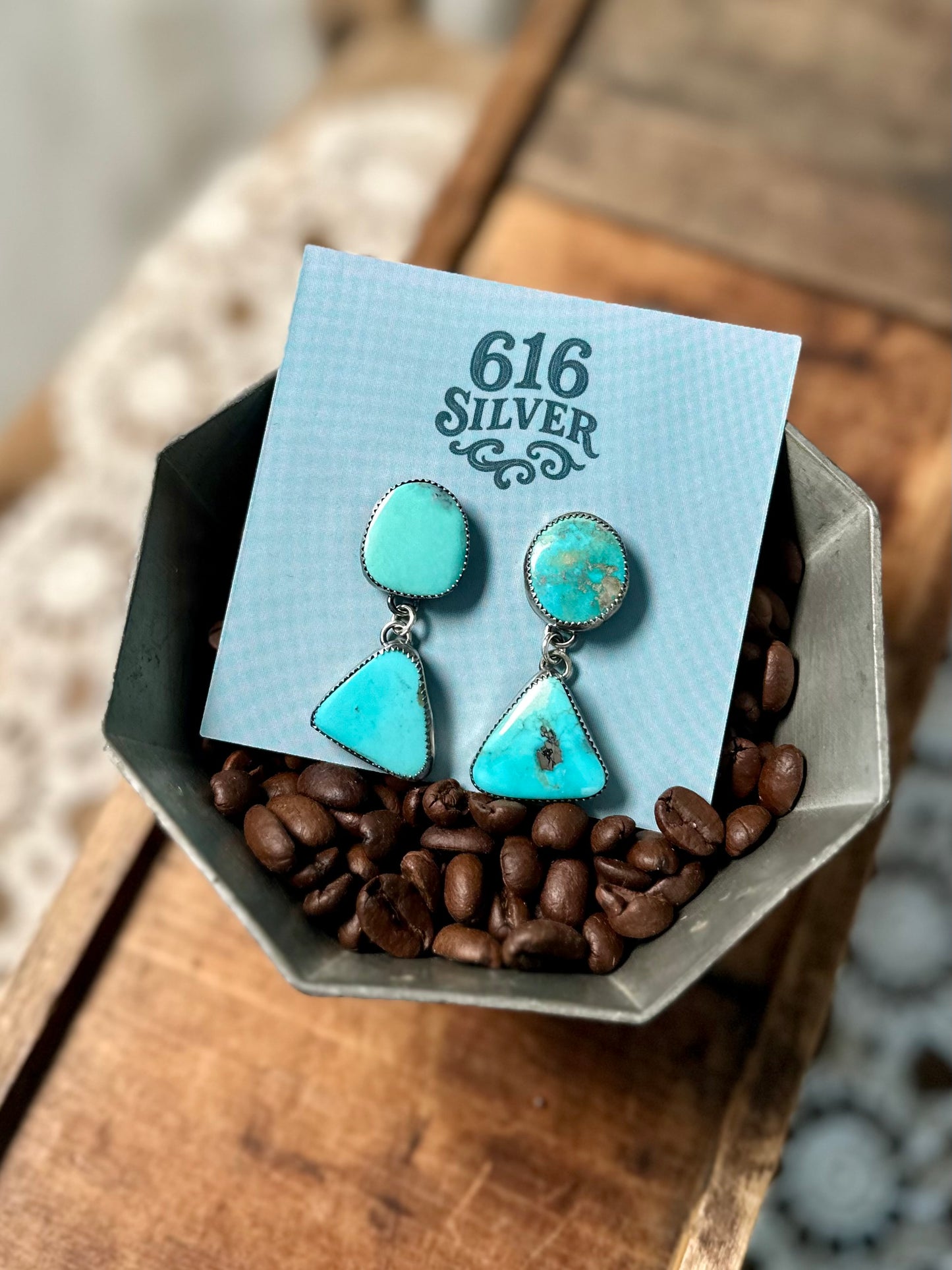 Kingman 2 stone Earrings