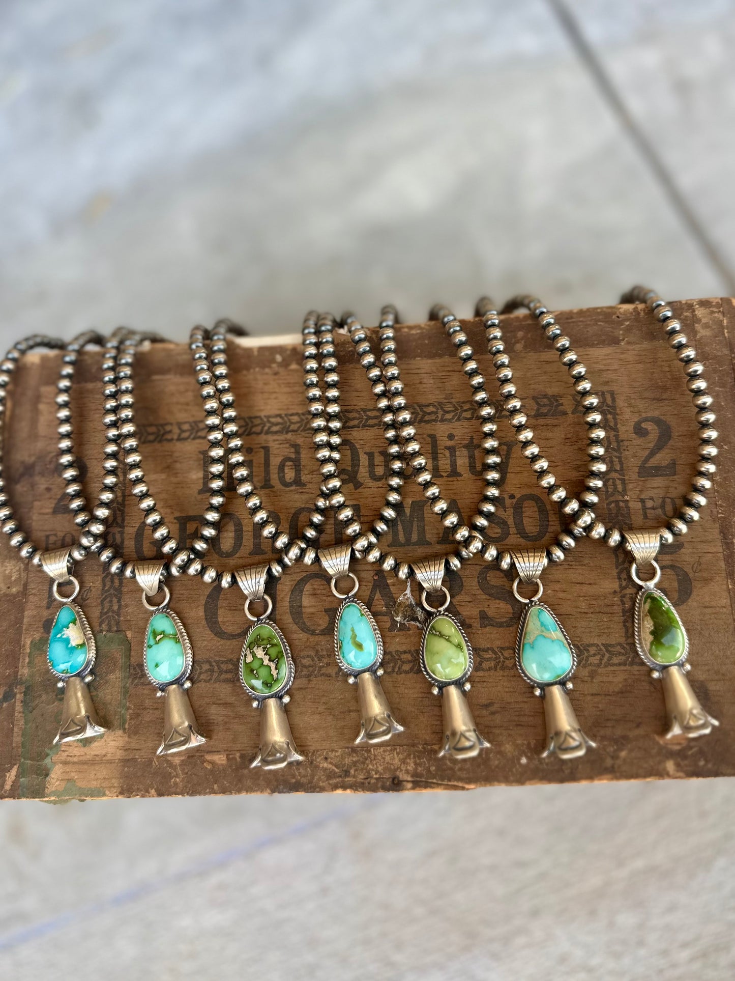 16" 5mm Navajo Pearls + Sonoran Gold Pendant