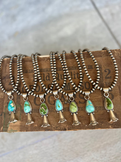 16" 5mm Navajo Pearls + Sonoran Gold Pendant